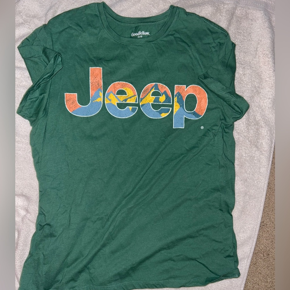 Jeep car shirt green